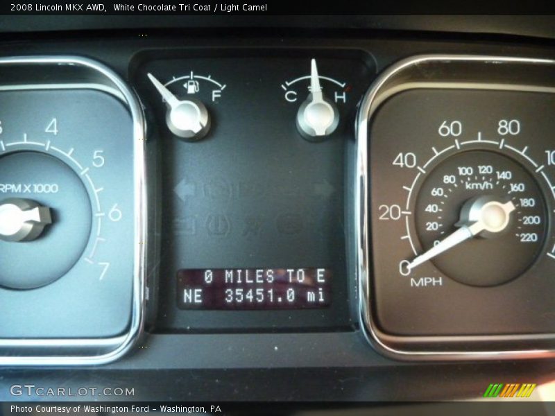 White Chocolate Tri Coat / Light Camel 2008 Lincoln MKX AWD