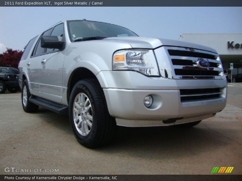 Ingot Silver Metallic / Camel 2011 Ford Expedition XLT