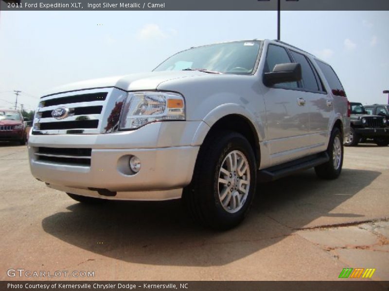 Ingot Silver Metallic / Camel 2011 Ford Expedition XLT