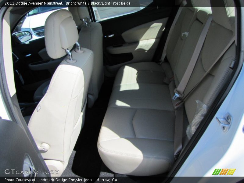 Bright White / Black/Light Frost Beige 2011 Dodge Avenger Mainstreet