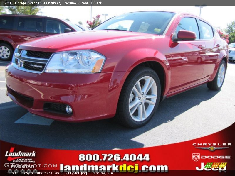 Redline 2 Pearl / Black 2011 Dodge Avenger Mainstreet