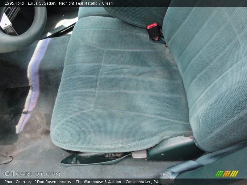 Midnight Teal Metallic / Green 1995 Ford Taurus GL Sedan