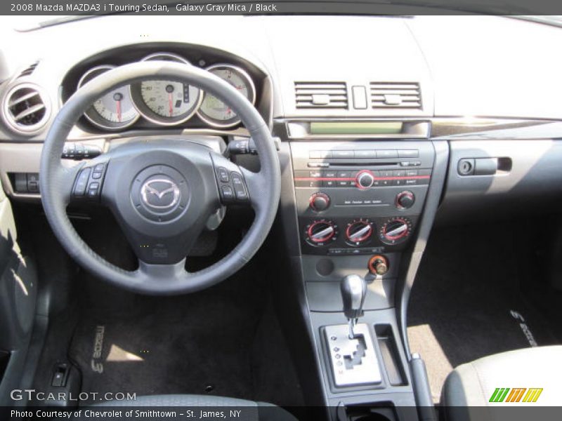 Galaxy Gray Mica / Black 2008 Mazda MAZDA3 i Touring Sedan