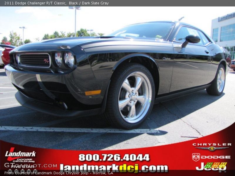 Black / Dark Slate Gray 2011 Dodge Challenger R/T Classic