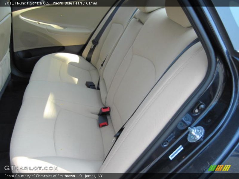 Pacific Blue Pearl / Camel 2011 Hyundai Sonata GLS