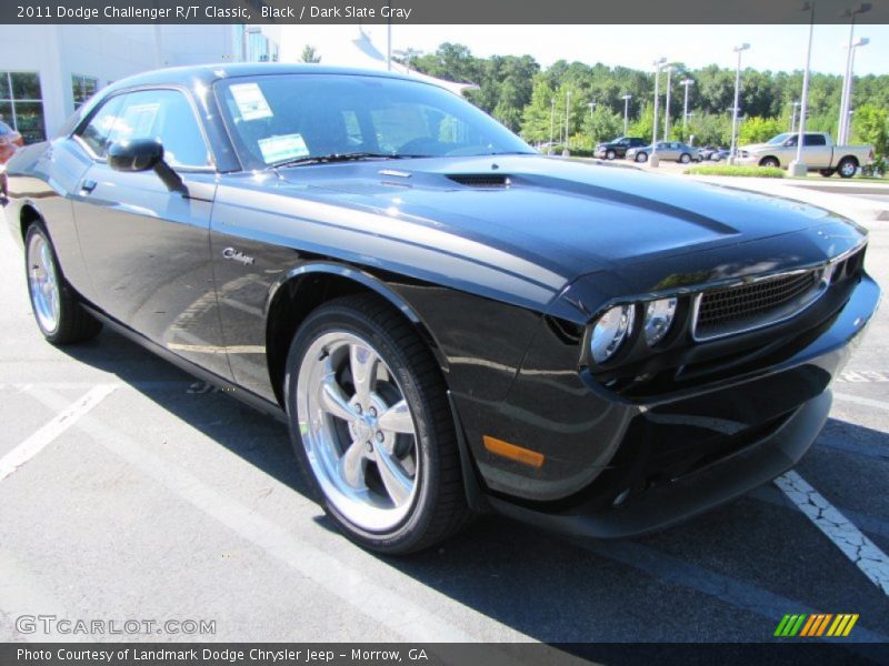 Black / Dark Slate Gray 2011 Dodge Challenger R/T Classic