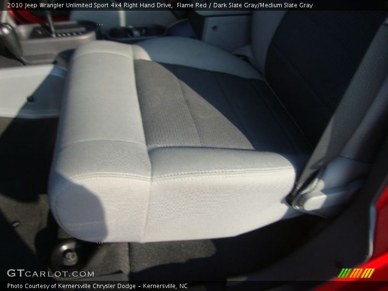 Flame Red / Dark Slate Gray/Medium Slate Gray 2010 Jeep Wrangler Unlimited Sport 4x4 Right Hand Drive