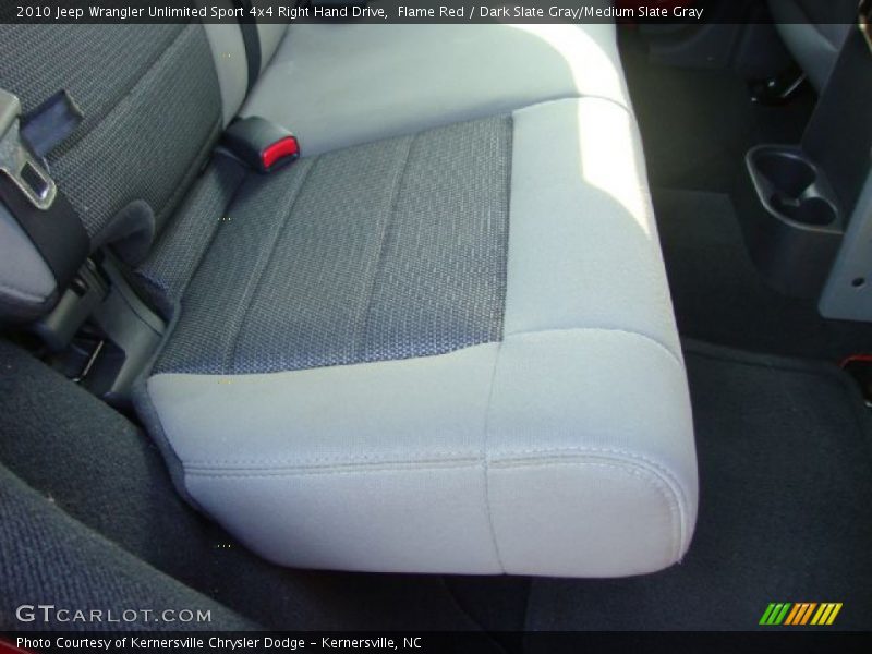 Flame Red / Dark Slate Gray/Medium Slate Gray 2010 Jeep Wrangler Unlimited Sport 4x4 Right Hand Drive