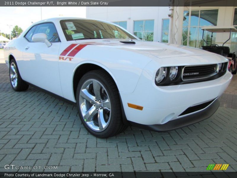 Bright White / Dark Slate Gray 2011 Dodge Challenger R/T