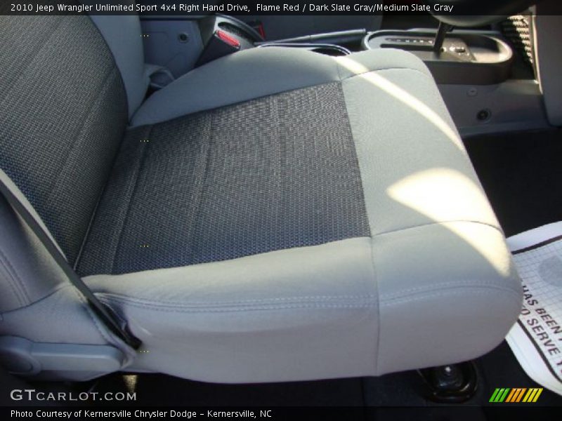 Flame Red / Dark Slate Gray/Medium Slate Gray 2010 Jeep Wrangler Unlimited Sport 4x4 Right Hand Drive