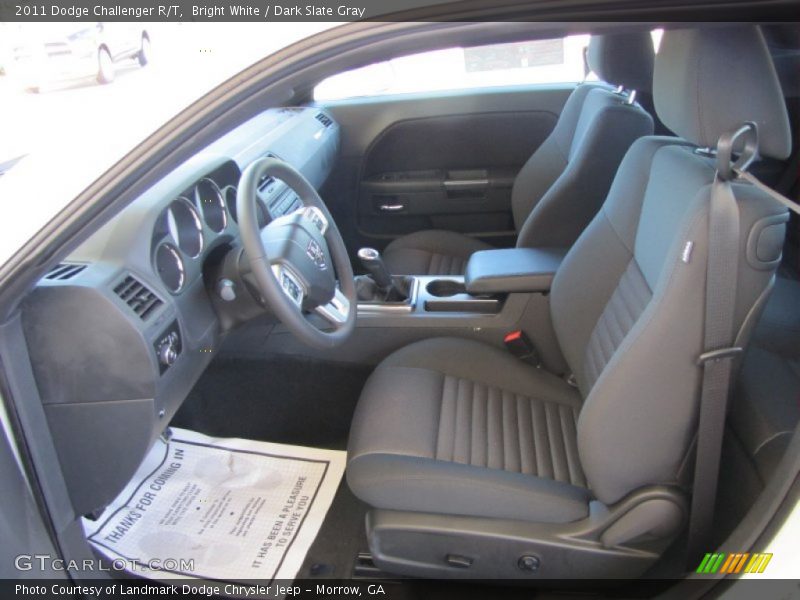 Bright White / Dark Slate Gray 2011 Dodge Challenger R/T