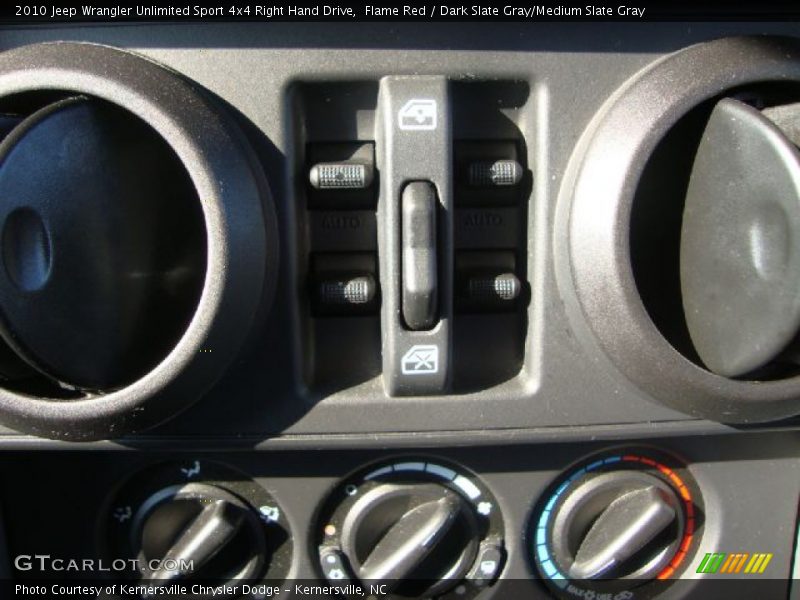 Flame Red / Dark Slate Gray/Medium Slate Gray 2010 Jeep Wrangler Unlimited Sport 4x4 Right Hand Drive