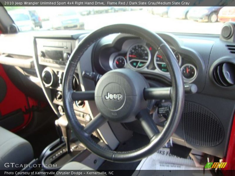  2010 Wrangler Unlimited Sport 4x4 Right Hand Drive Steering Wheel