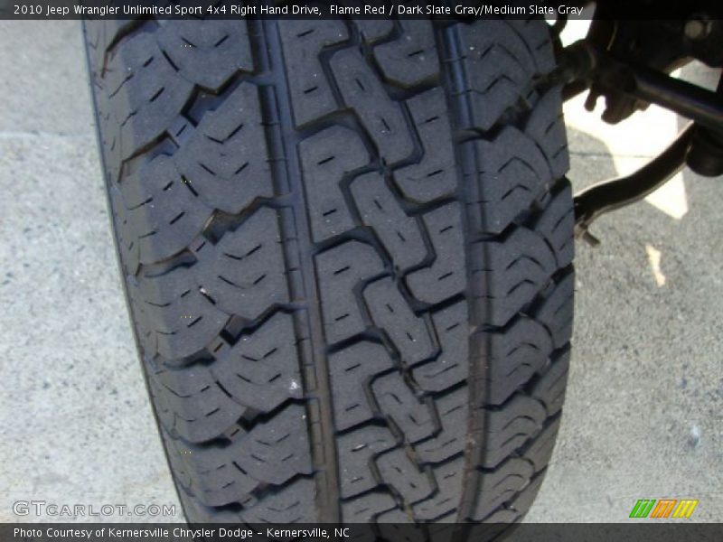 Flame Red / Dark Slate Gray/Medium Slate Gray 2010 Jeep Wrangler Unlimited Sport 4x4 Right Hand Drive