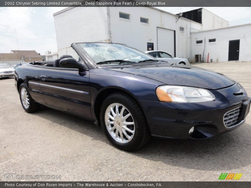  2002 Sebring Limited Convertible Deep Sapphire Blue Pearl