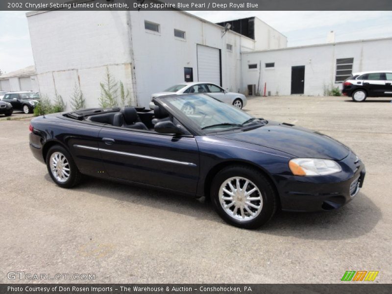  2002 Sebring Limited Convertible Deep Sapphire Blue Pearl