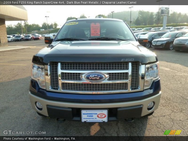 Dark Blue Pearl Metallic / Chaparral Leather/Camel 2009 Ford F150 King Ranch SuperCrew 4x4