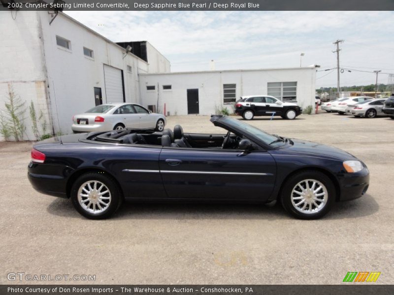  2002 Sebring Limited Convertible Deep Sapphire Blue Pearl