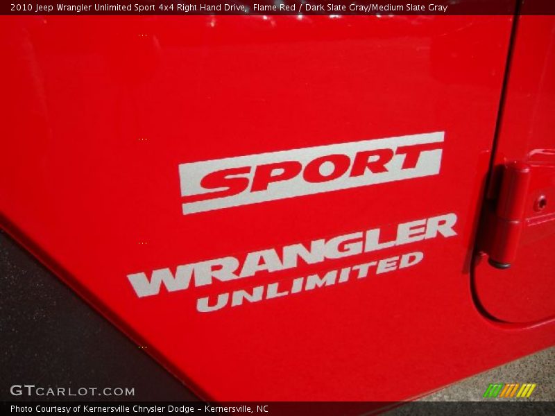  2010 Wrangler Unlimited Sport 4x4 Right Hand Drive Logo