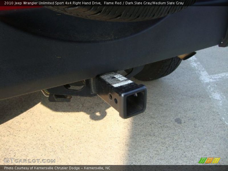 Flame Red / Dark Slate Gray/Medium Slate Gray 2010 Jeep Wrangler Unlimited Sport 4x4 Right Hand Drive
