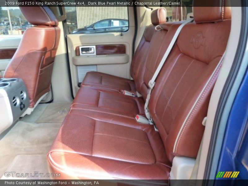 Dark Blue Pearl Metallic / Chaparral Leather/Camel 2009 Ford F150 King Ranch SuperCrew 4x4