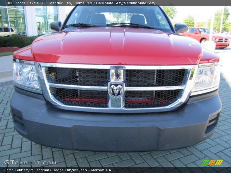 Flame Red / Dark Slate Gray/Medium Slate Gray 2008 Dodge Dakota SXT Extended Cab