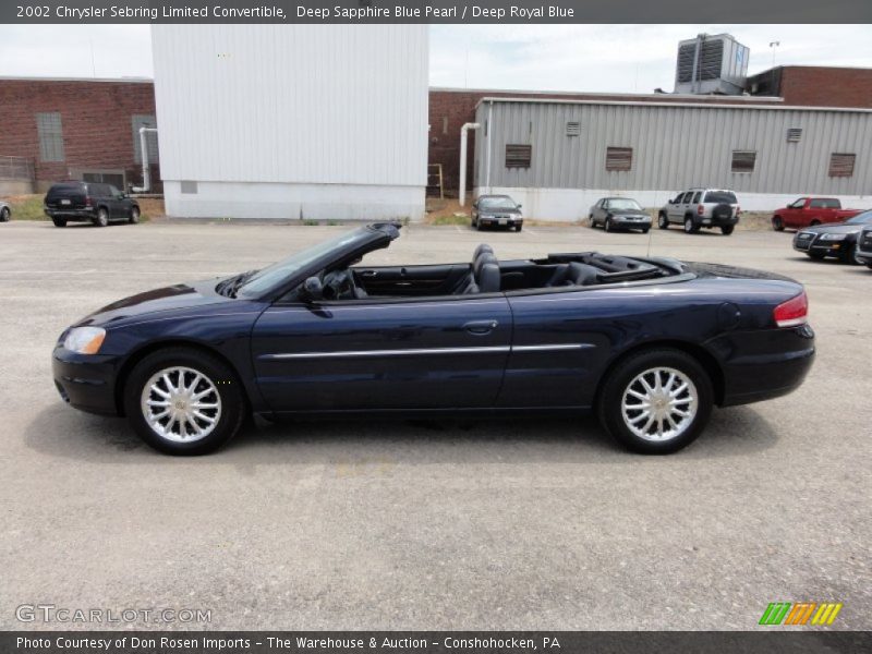 2002 Sebring Limited Convertible Deep Sapphire Blue Pearl