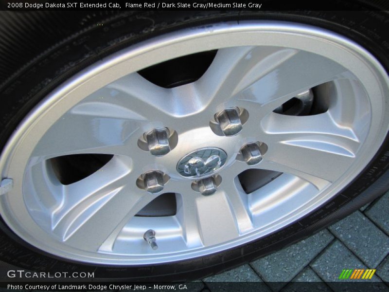 Flame Red / Dark Slate Gray/Medium Slate Gray 2008 Dodge Dakota SXT Extended Cab