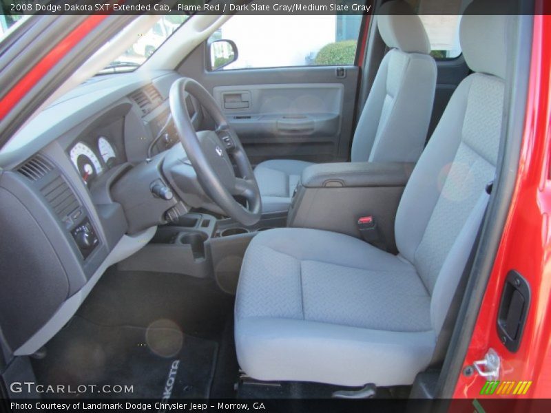 Flame Red / Dark Slate Gray/Medium Slate Gray 2008 Dodge Dakota SXT Extended Cab