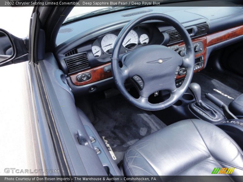 Dashboard of 2002 Sebring Limited Convertible