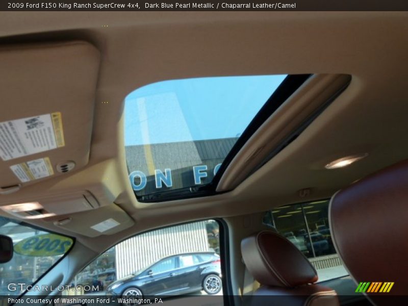Dark Blue Pearl Metallic / Chaparral Leather/Camel 2009 Ford F150 King Ranch SuperCrew 4x4