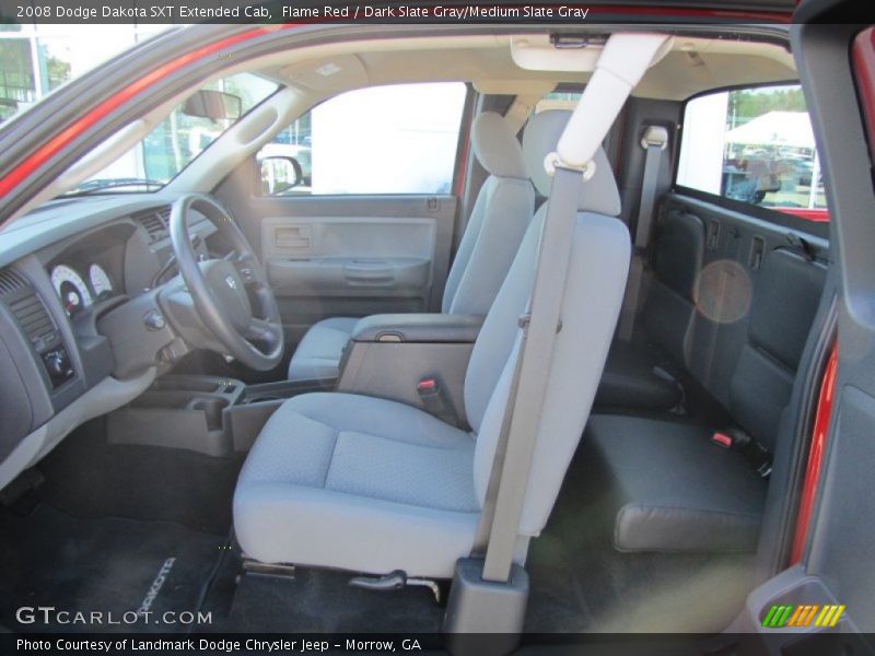 Flame Red / Dark Slate Gray/Medium Slate Gray 2008 Dodge Dakota SXT Extended Cab