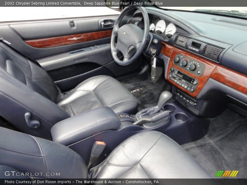  2002 Sebring Limited Convertible Deep Royal Blue Interior