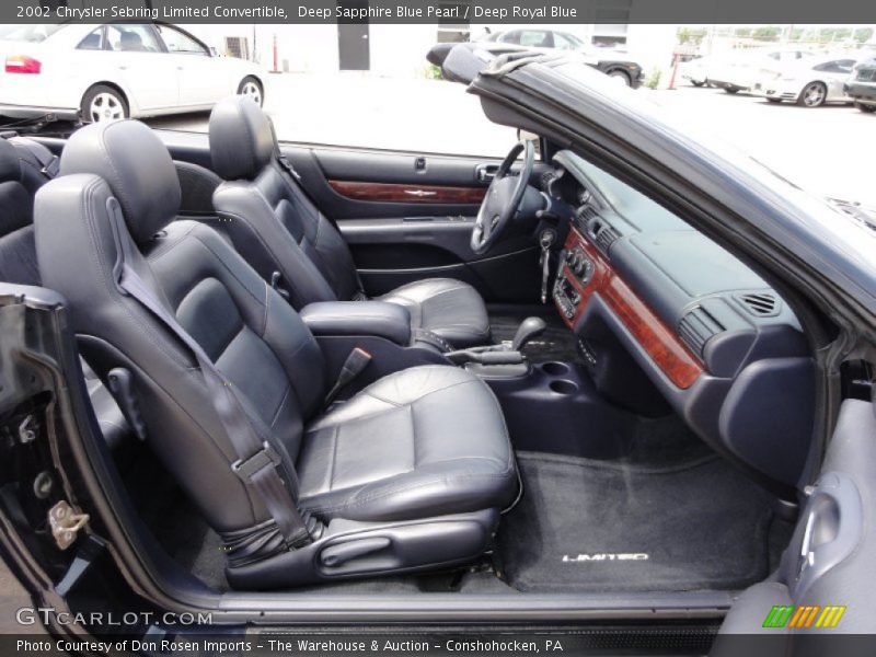  2002 Sebring Limited Convertible Deep Royal Blue Interior