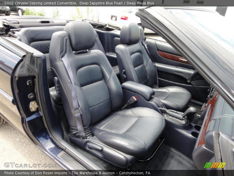  2002 Sebring Limited Convertible Deep Royal Blue Interior