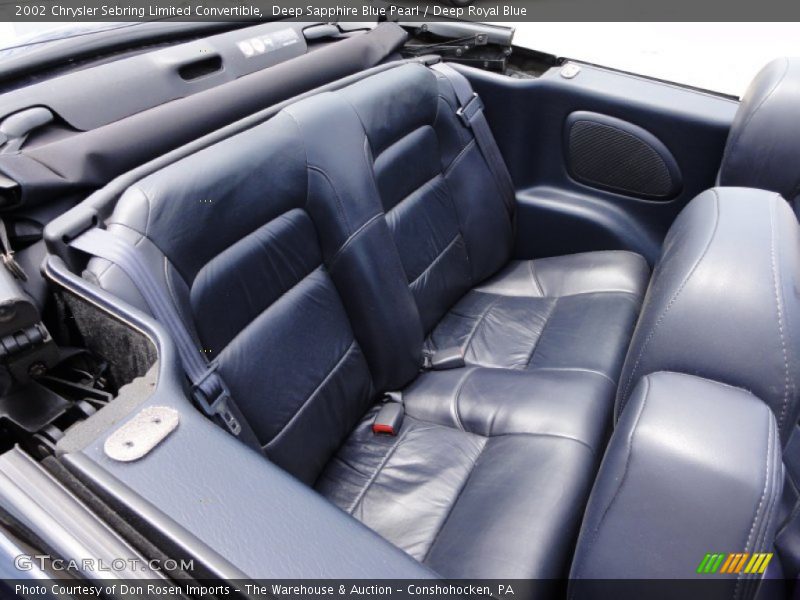  2002 Sebring Limited Convertible Deep Royal Blue Interior