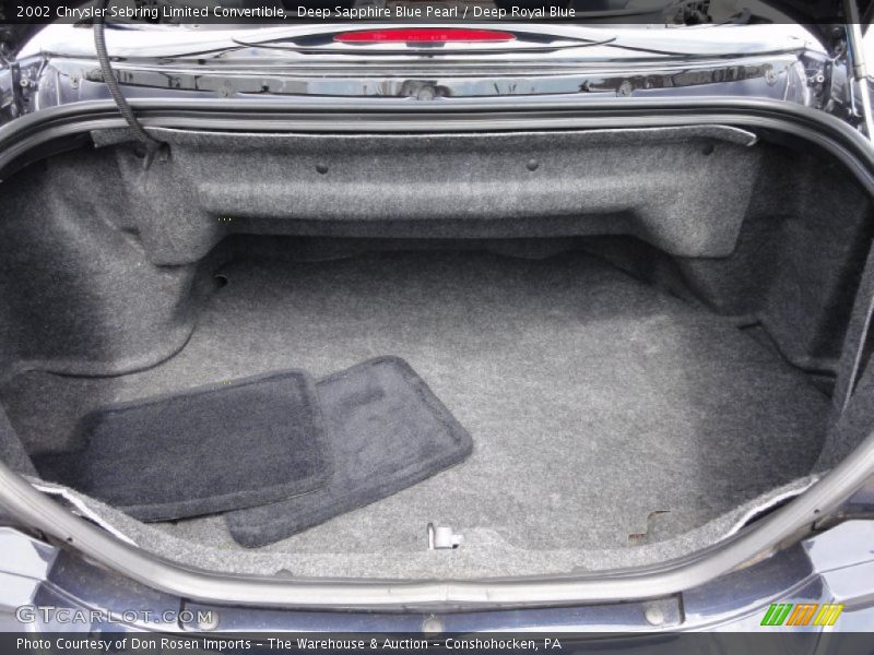  2002 Sebring Limited Convertible Trunk