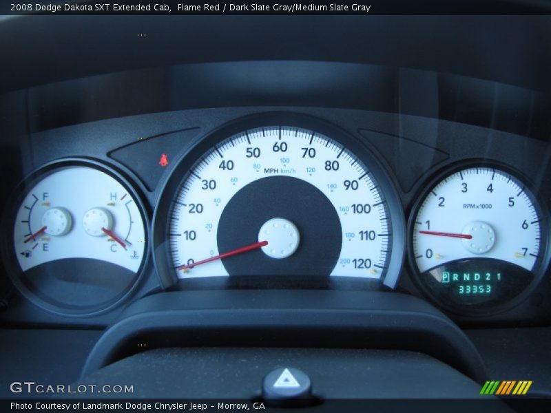  2008 Dakota SXT Extended Cab SXT Extended Cab Gauges