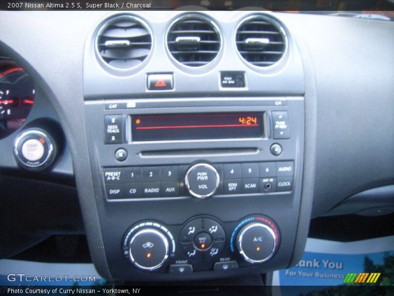 Super Black / Charcoal 2007 Nissan Altima 2.5 S