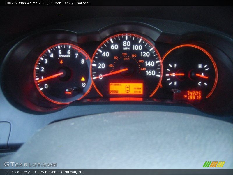 Super Black / Charcoal 2007 Nissan Altima 2.5 S