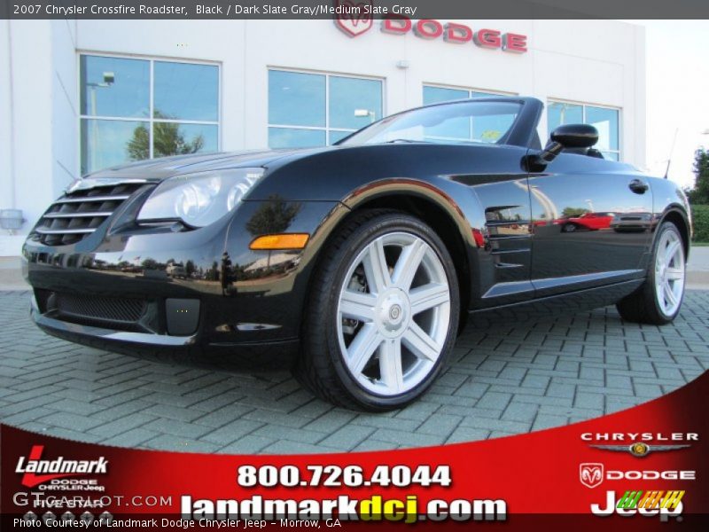 Black / Dark Slate Gray/Medium Slate Gray 2007 Chrysler Crossfire Roadster
