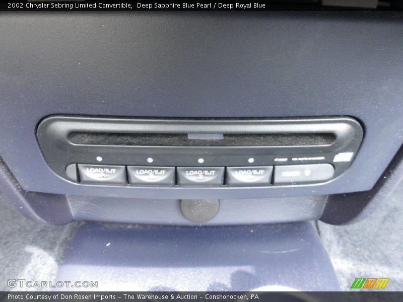 Deep Sapphire Blue Pearl / Deep Royal Blue 2002 Chrysler Sebring Limited Convertible