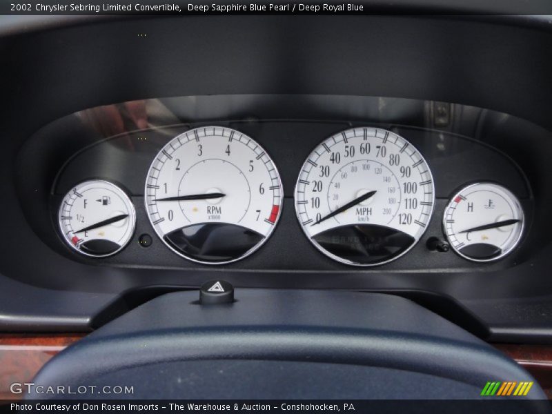  2002 Sebring Limited Convertible Limited Convertible Gauges
