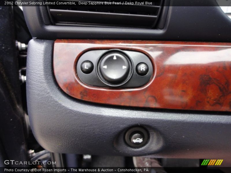 Deep Sapphire Blue Pearl / Deep Royal Blue 2002 Chrysler Sebring Limited Convertible