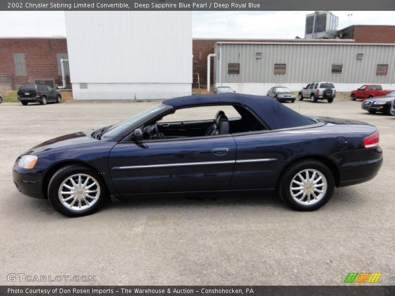  2002 Sebring Limited Convertible Deep Sapphire Blue Pearl