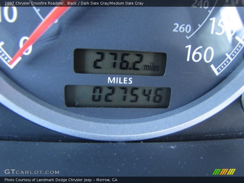 Black / Dark Slate Gray/Medium Slate Gray 2007 Chrysler Crossfire Roadster