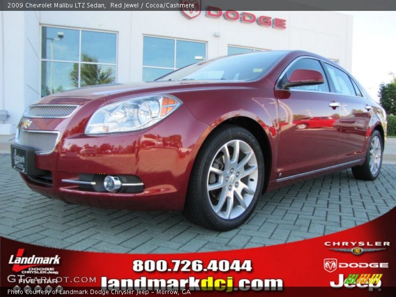 Red Jewel / Cocoa/Cashmere 2009 Chevrolet Malibu LTZ Sedan