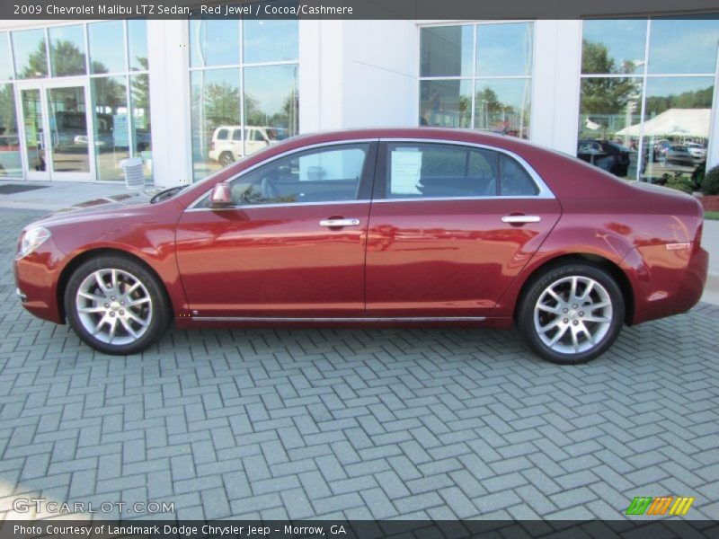 Red Jewel / Cocoa/Cashmere 2009 Chevrolet Malibu LTZ Sedan
