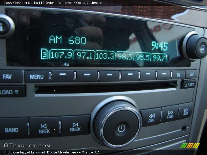Red Jewel / Cocoa/Cashmere 2009 Chevrolet Malibu LTZ Sedan