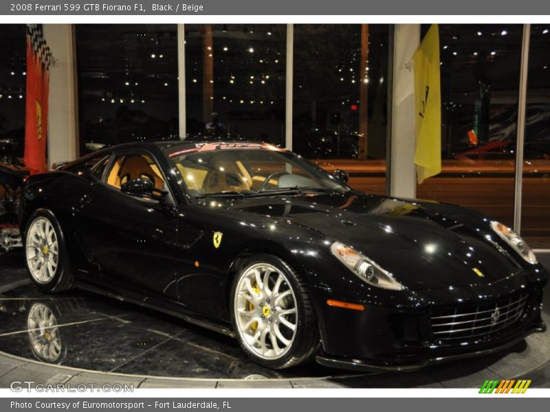 Black / Beige 2008 Ferrari 599 GTB Fiorano F1